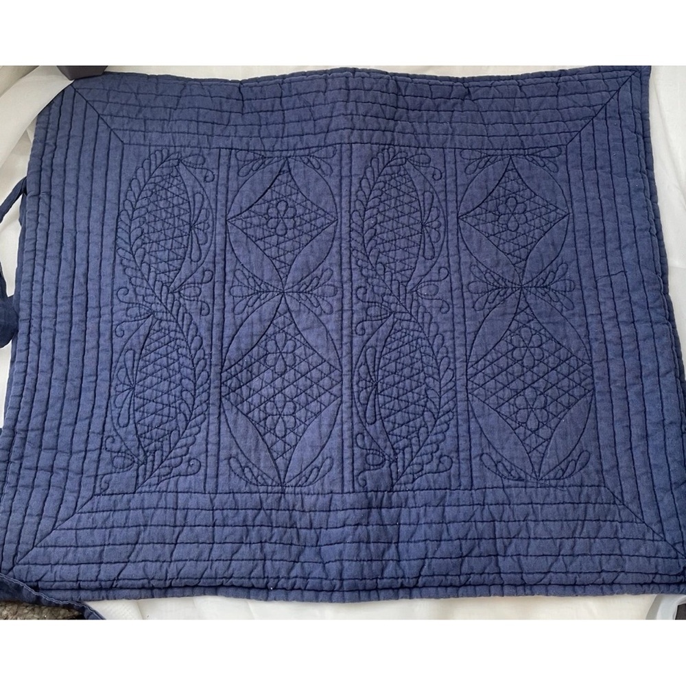 Pottery Barn "Oval Matelassé - Blue" Standard Sham 26” x 20”